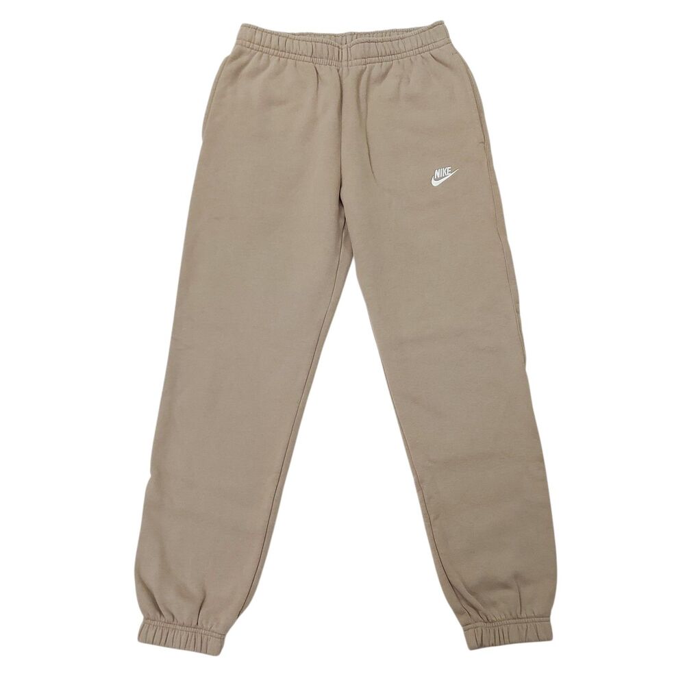 Nike Sweatpants Mens Small Tan Fleece Comfort Warm Workout Gym Athletic Running